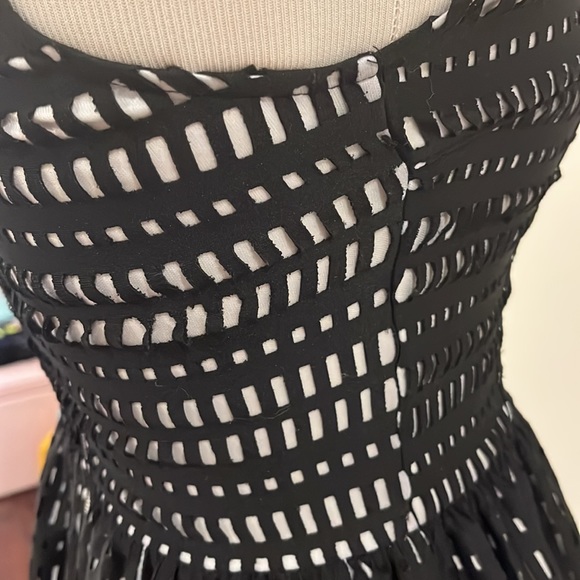Love Ady Cut Out Skater Dress W/Liner Size S in Black & White - Picture 4 of 6